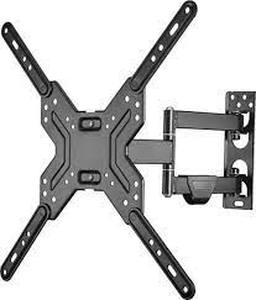 lot 82 image: Best Buy essentials - Full Motion TV Wall Mount for Most 1950 TVs - Black