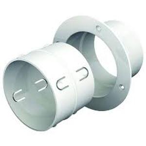 lot 106 image: Everbilt 4 in. x 8 ft. Flexible Aluminum Dryer Vent Duct & Everbilt 4 in. Dryer Vent Duct to Wall Connector