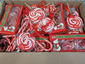 lot 70 image: Box of Assorted Candy Cane Products