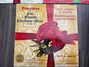 Firestone Presents Your Favorite Christmas Carols Vintage Record Lot of 3