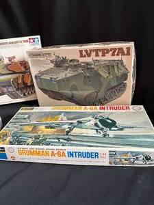 Lot of 5 Models - MBT T72, LVTP7A1, Grumman A-6A and More