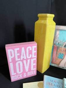 Cute Home Decor and Book Lot