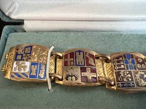 Antique Coat of Arms Bracelet
