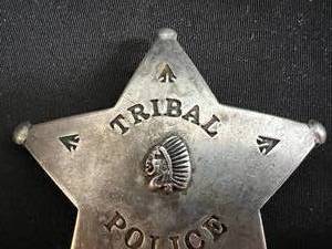 Tribal Police Star Pin Badge