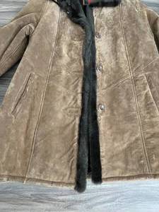 Gallery Genuine Leather Jacket with Faux Fur Lining