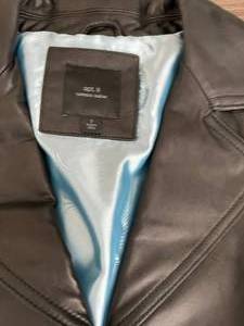 Apt 9 Black Lambskin Leather Jacket Size S
