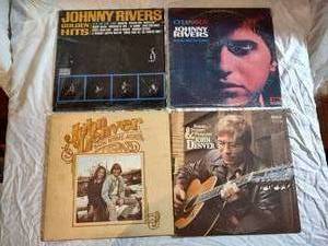 4 records Johnny Rivers and John Denver