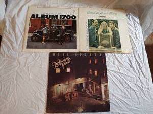 3 records Neil Sedaka and Peter Paul and Mary