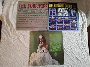 3 records Herb Alpert, The Four Tops and motown sound