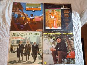 4 records Herb Alpert, The Kingston Trio, Michael Parks and camelot