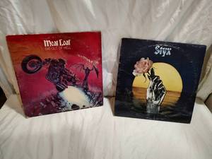 2 records Meat loaf and Styx