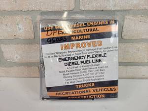 lot 52 image: 4-12 ft Emergency High Pressure Fuel Injection Line Part No.  DPE96025 - Open Package - Fuel Line Only, No Adapters