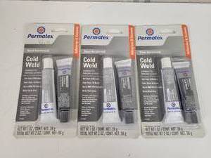 lot 72 image: (3) NOS - Permatex Cold Weld Adhesive