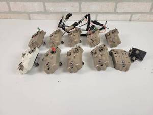 lot 82 image: (10) STANADYNE & ROOSA MASTER Injection Pump Covers w Fuel Shutoff Solenoid Valves - USED