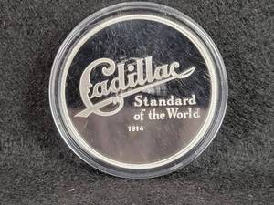 Cadillac 1oz .999 Fine Silver Round