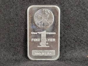 1oz .999 Fine Silver Bar
