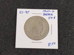 1907-D Barber Half Dollar - 90% Silver