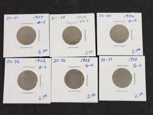 (6) Liberty Head Nickels