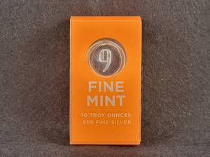 10oz .999 Fine Silver Poured Bar - 9-Fine Mint