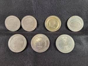 (7) Assorted Minnesota Casino Tokens