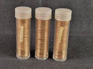 (3) Rolls of 50 1970-D BU Lincoln Cents
