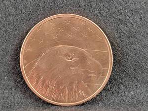 1oz .999 Copper Round Patriotic