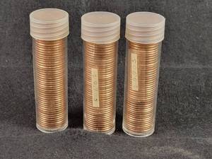 (3) Rolls of 50 1970-S BU Lincoln Cents