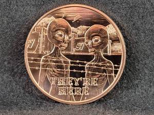1oz .999 Copper Round Area 51 Theyre here