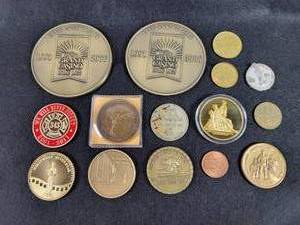 (15) Assorted Coins and Tokens