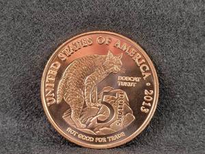 1oz .999 Copper Round Native American Los Coyotes