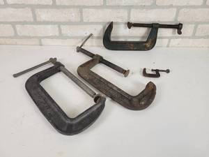 lot 528 image: (2) Craftsman 8 C-Clamps and More