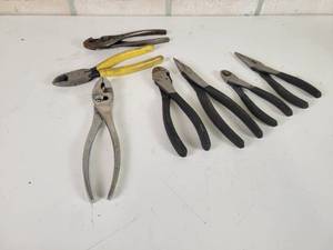 lot 553 image: Craftsman Side Cutters and Needle Nose Pliers and More