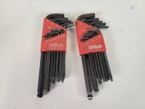 lot 563 image: (2) Sets of Eklind Standard Ball-End Allen Wrenches - Made in the USA