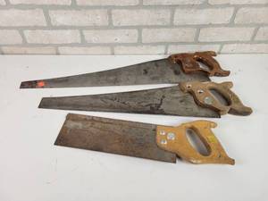 lot 573 image: (3) Hand Saws