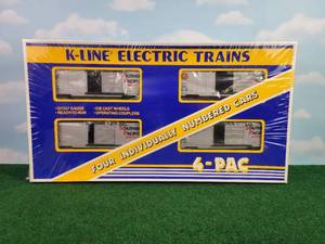 lot 258 image: K-LINE 4-Pac OO27 Scale Southern Pacific Rail Cars