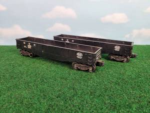 lot 317 image: (2) LIONEL O Scale NYC Gondola Rail Cars - All Metal Trucks