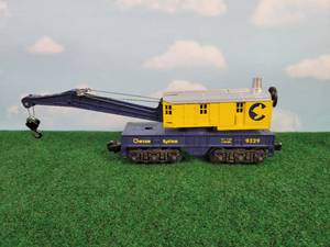 lot 382 image: LIONEL Limited Edition Series O Scale Chessie Crane Car - Model No. 6-9329