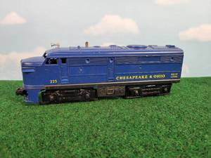 lot 243 image: 1960 LIONEL O Scale Chesapeake & Ohio Train Set