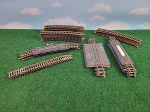 lot 418 image: (42) Brass HO Scale Track Sections - See Description for details