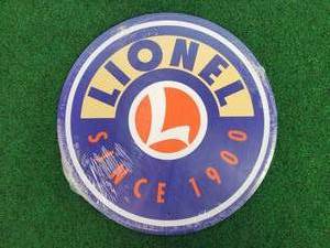 lot 451 image: New LIONEL Since 1900 Aluminum Sign - 11.5 Diameter