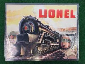 lot 452 image: New LIONEL Trains Tin Sign - 12.5 x 16
