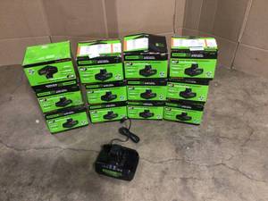 Lot of Green works PRO Dual Port 60-Volt Super Charger Open Box See Pics