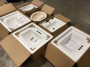 Lot of Assorted Sinks different Styles and Conditions  See Pics