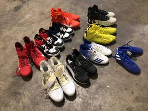 Lot of Assorted sport Shoes different style  Modell and Conditions See Pics
