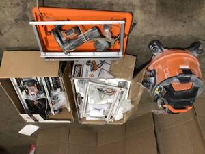 Lot of Ridgid Tile Saw , vacuums and more   Customer Returns See Pics