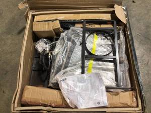 Hampton Bay Crossridge 50,000 BTU Antique Bronze Gas Fire Pit Customer Returns See Pics