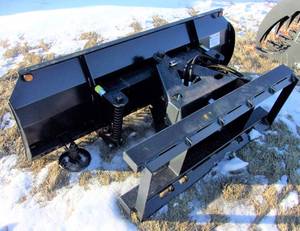 New 2023 JCT Skid-Loader Mounted 6-foot Snow Plow with Hydraulic TurnAngling