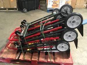 Pallet with assorted Milwaukee 300500 lb. Capacity Convertible Hand Truck review pictures