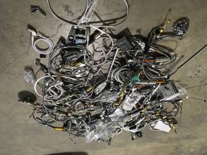 Lot of assorted faucets an shower parts - for parts or repair review pictures