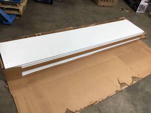 lot 3 image: Clopay Classic Collection 9 ft. x 7 ft. 6.5 R-Value Insulated Solid White Garage Door Customer Returns See Pics